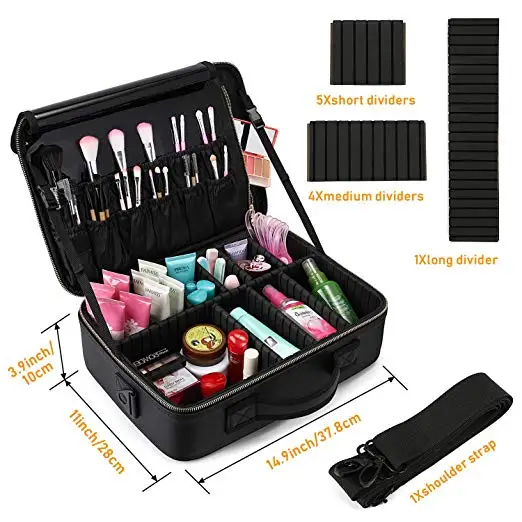 PU Leather Travel Makeup Bag Cosmetic Organizer Case Toilet Bag