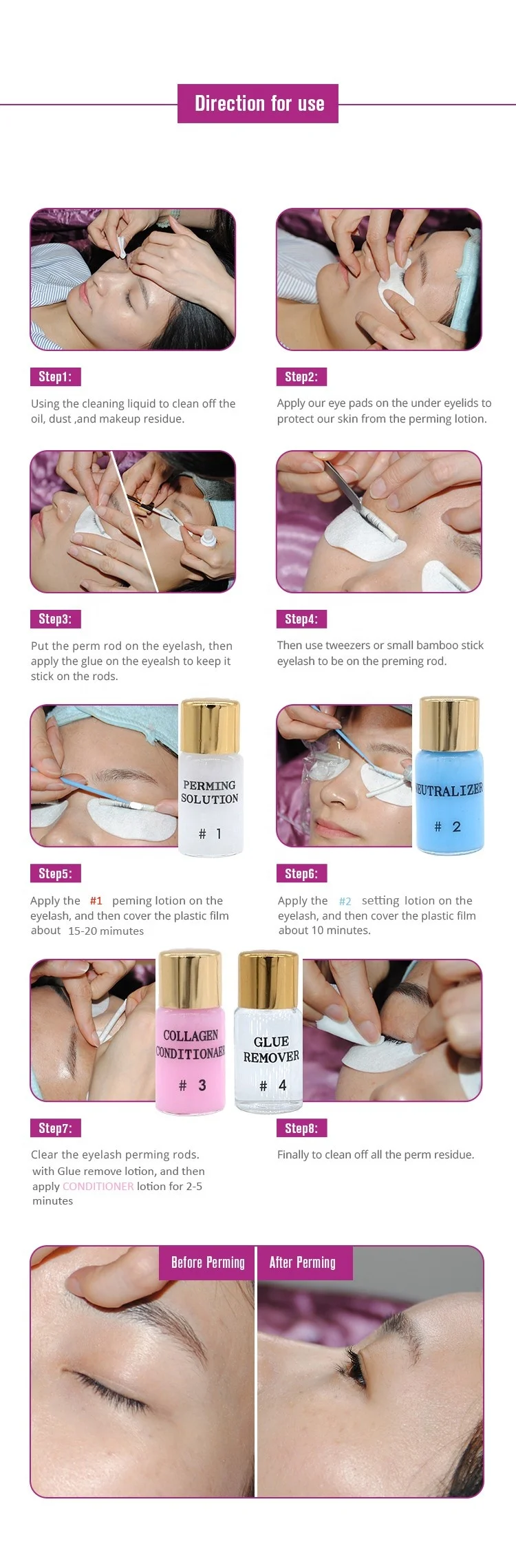 Professional Super Wave Lash Lifting Lash Lift Kit Eyelash Lifting Set