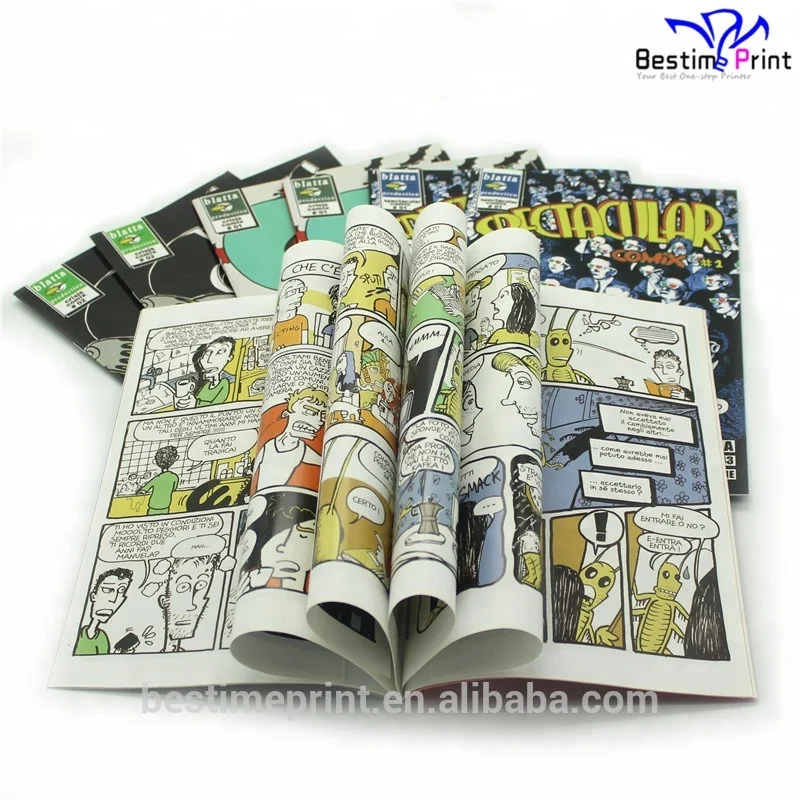 Full Color Coated Art Paper Adult Comic Book Printing Adult Comic Magazine Printing