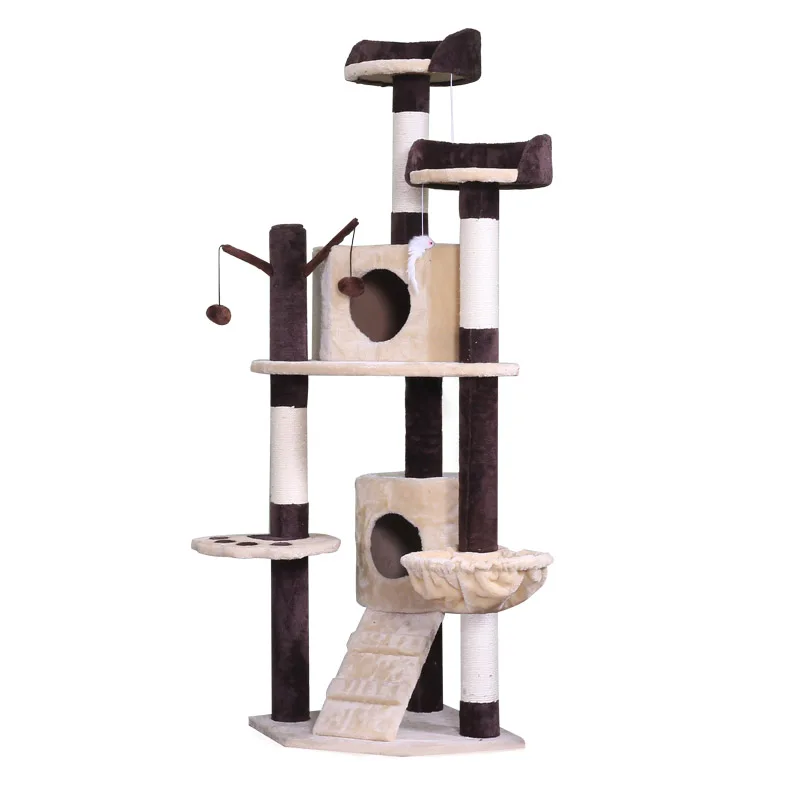 Забавная мебель, тренажеры для скалолазания, Большой Домик для кошек, башня для скалолазания, дом для кошек PTC28034