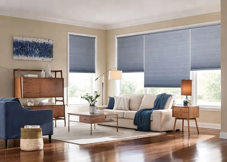 UV protection Blackout double Pleated Paper Shade double cell honeycomb blinds up and down