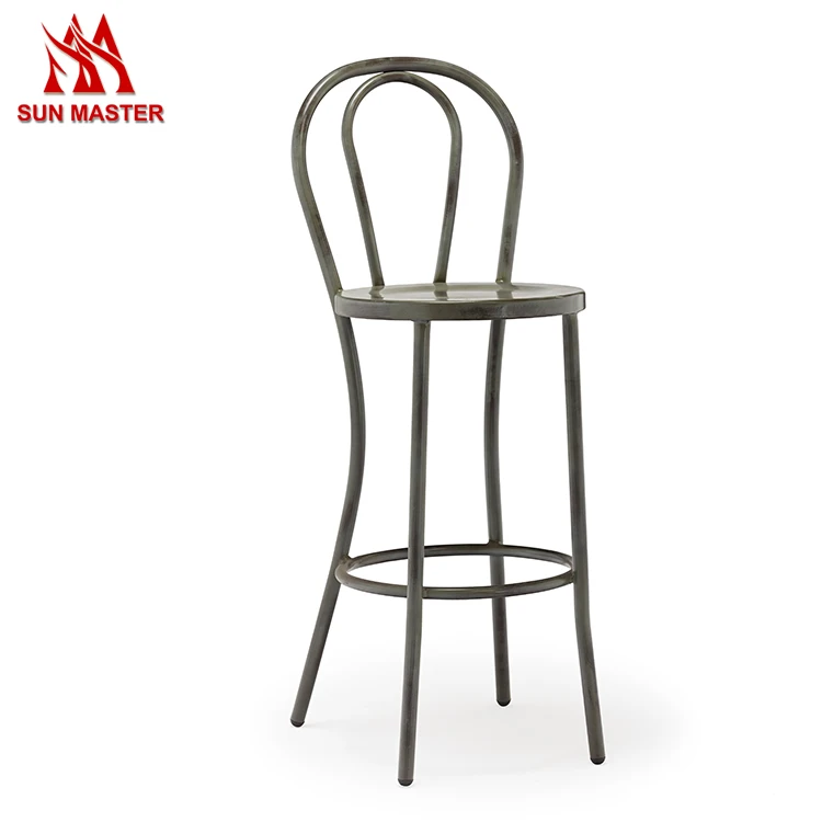 High Quality Creative Furniture Leisure Facilities Vienna Cafe Chair With Footrest Bar Dining Chair