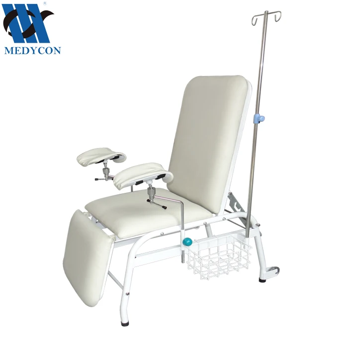 BDEC106 Hospital furniture stainless steel blood transfusion sampling chair medical chair reclining