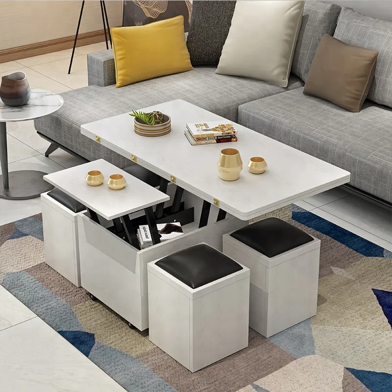 Living room furniture melamine board wooden fold End table coffee table