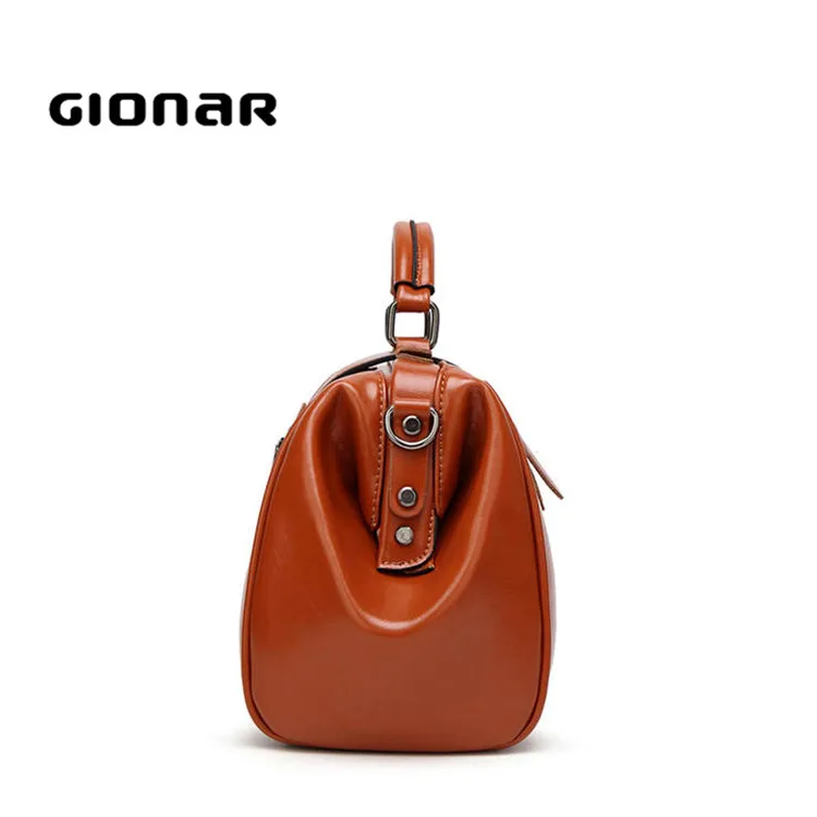 Authentic Doctor Bags Summer Designer Women Tote Branded Oil Leather Handbags Customized Logo