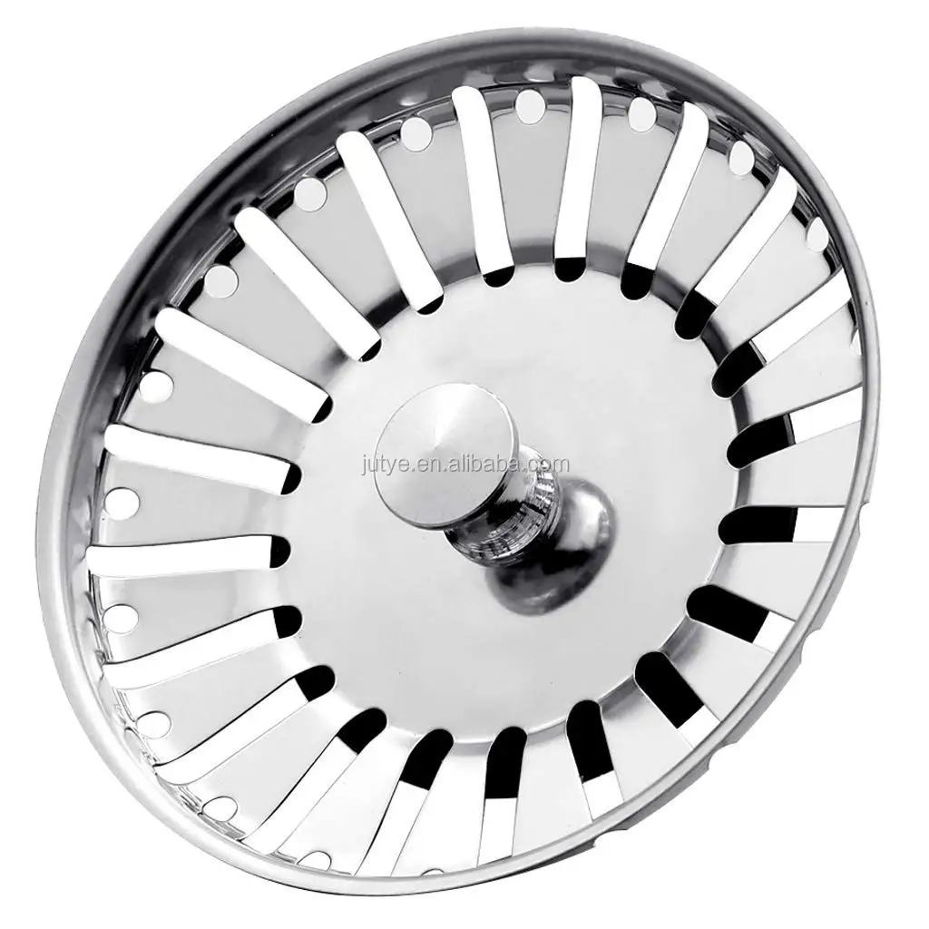 Ningbo Jutye Europe Sink Stopper  H52 sink plug Stainless steel kitchen  84mm sink basket plug