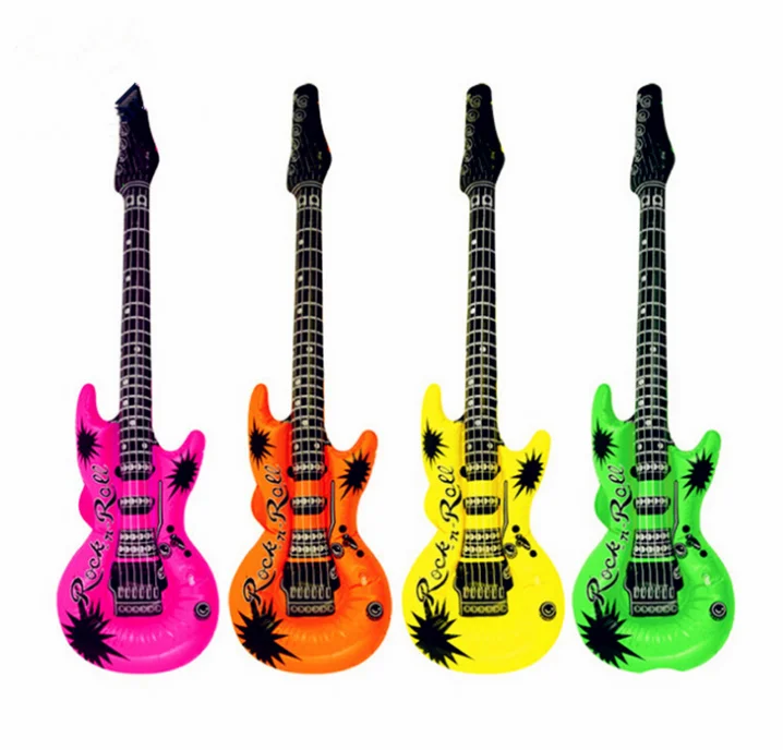 Plastic design inflatable kid toy inflatable guitar giant inflatable toy