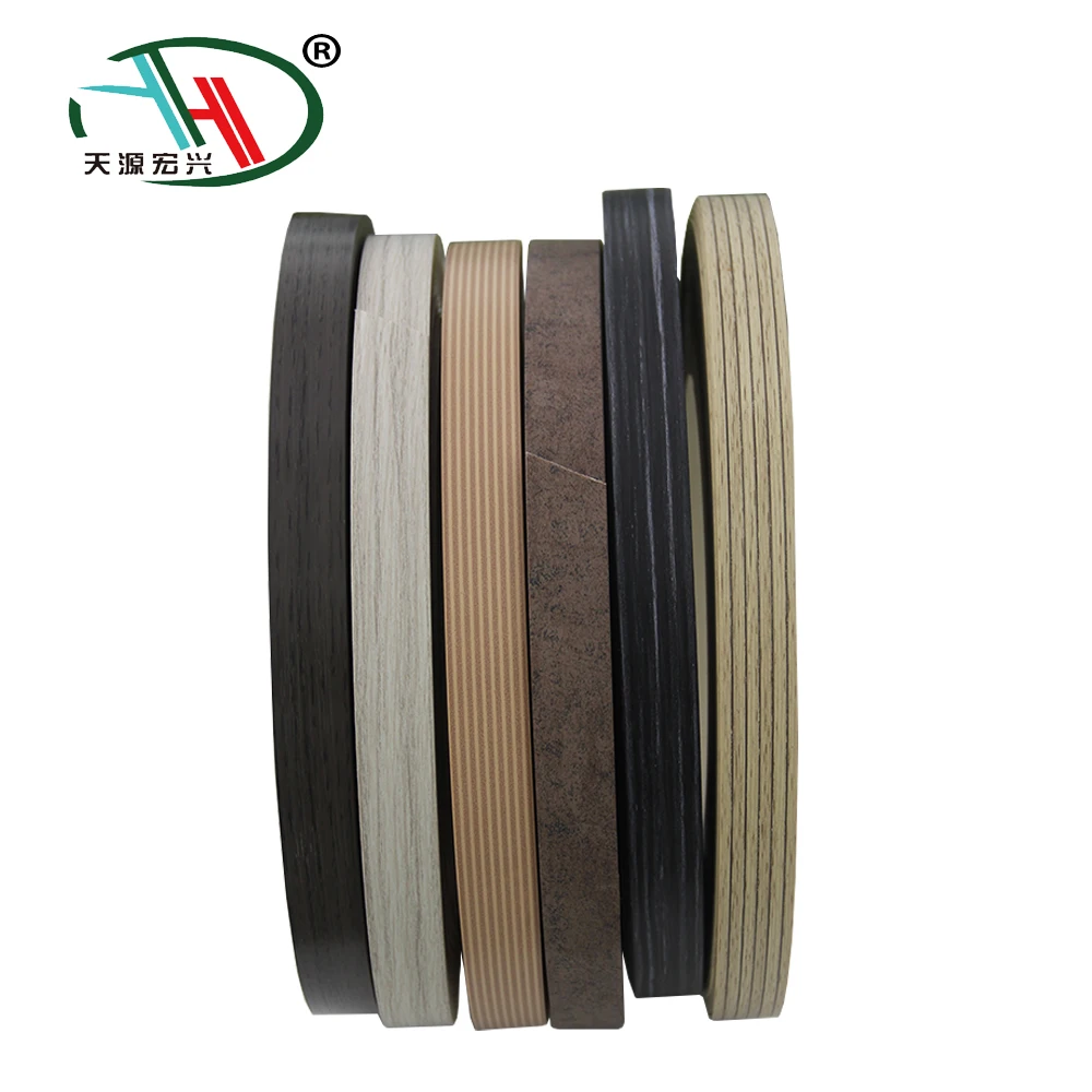 Бесплатный образец ПВХ пришитую для МДФ кольцевания рулонов мебели и фанеры