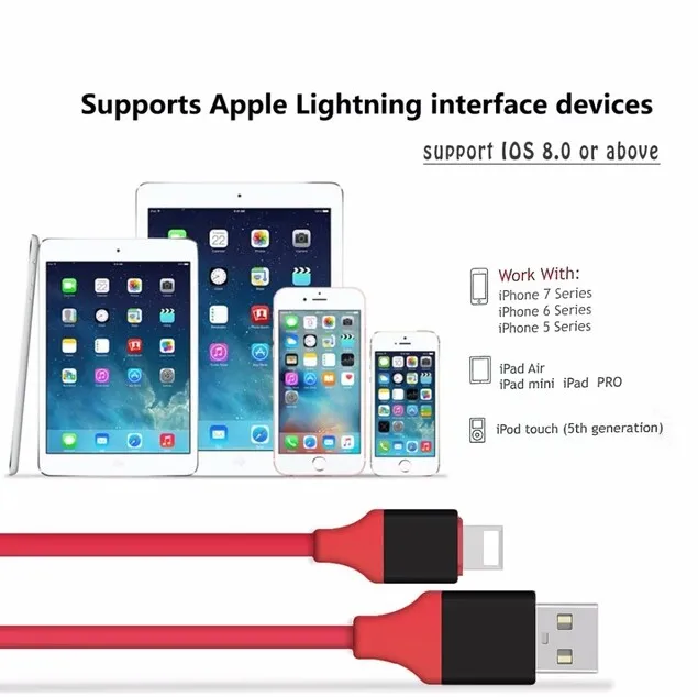 
1080p HDTV cable smart phone to HD TV cable for wholesales IOS to MH L 1080P HDTV Cable 