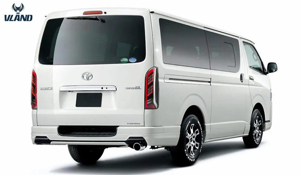 VLAND manufacturer for car LED light bars tail light 2005-2013-2018 for Hiace taillamp LED back lamp with sequential indicator