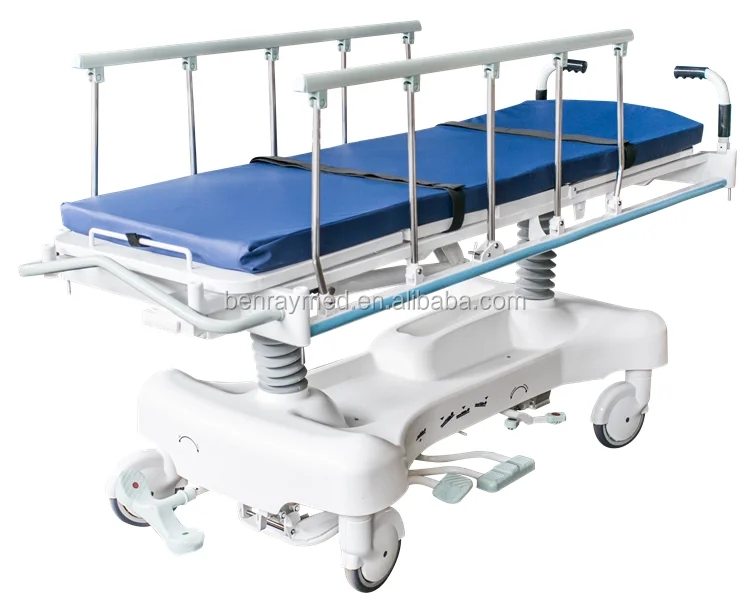 BR-TS1 Hydraulic hospital stretcher with wheels dimensions and gurney