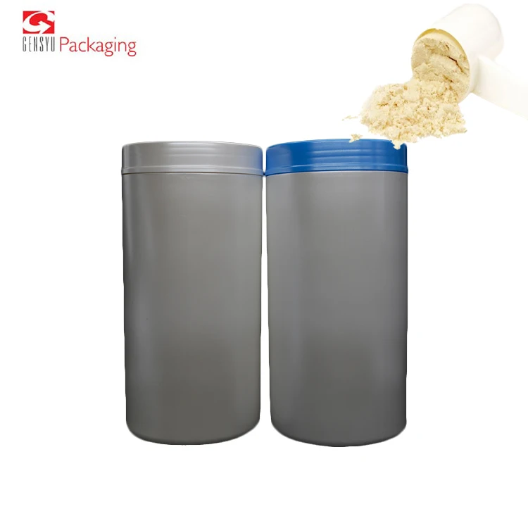 China Manufacturer HDPE Clear Plastic Protein Tubs With PP Lid