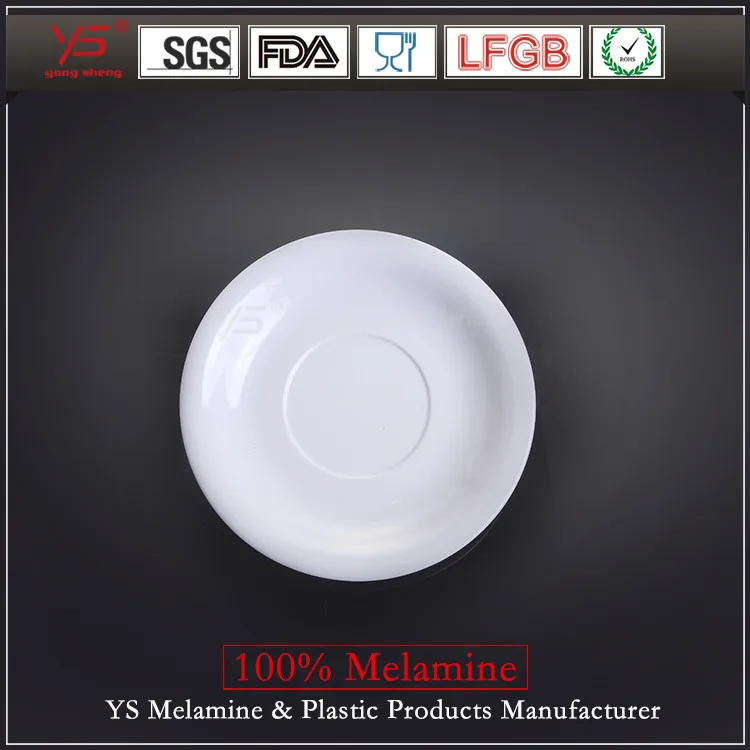 Yongsheng Eco-friendly 100% melamine coffee plates,conveyor plate,dish caddy 300mm plate