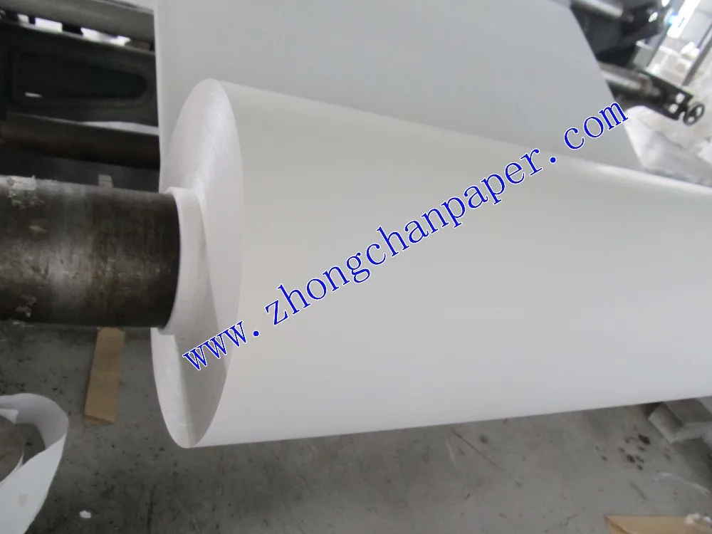 
Custom-Made Plain 40gsm MG Poly Coated White Kraft Paper Rolls 