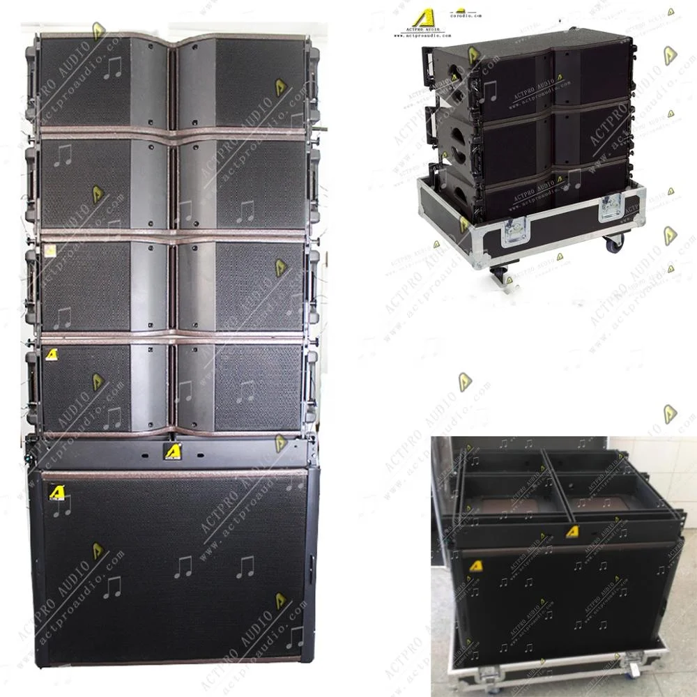 KR208 subwoofer passive with amplifier and  Speaker cable