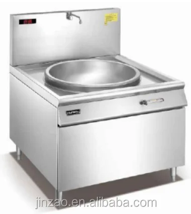 Hot sale Chinese Induction Big Wok Fried Stove for Commercial Kitchen Usage JINZAO HY2-1-6015