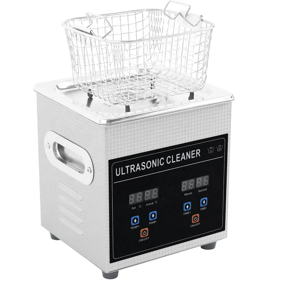 2L 60W Digital ultrasonic cleaner for glasses, jewelry, injector