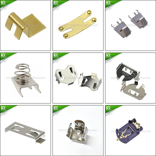SMT Spring Steel with Nickel Plated AA CR2 CR123A Battery Clip, AA Battery Holder