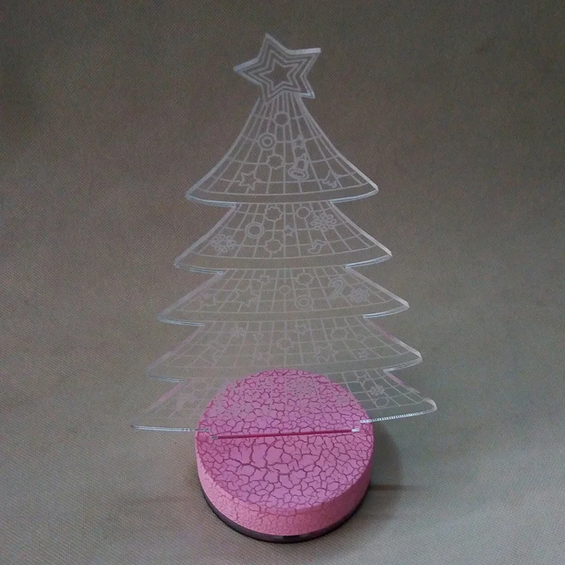 JM-3D11 Yiwu Jiumei Christmas Tree LED 3D Night  Light