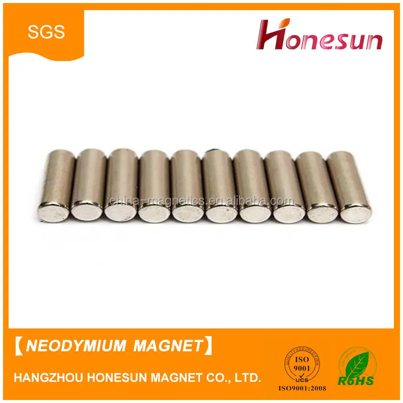 Neodymium Strong Cylinder Magnets Hard Neodymium Magnetic 5x20mm Disc Magnet