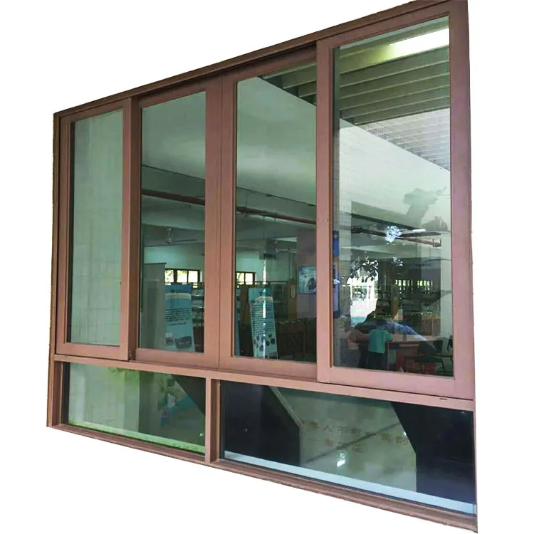 6mm single tinted tempered glass sliding window modern house used commercial windows