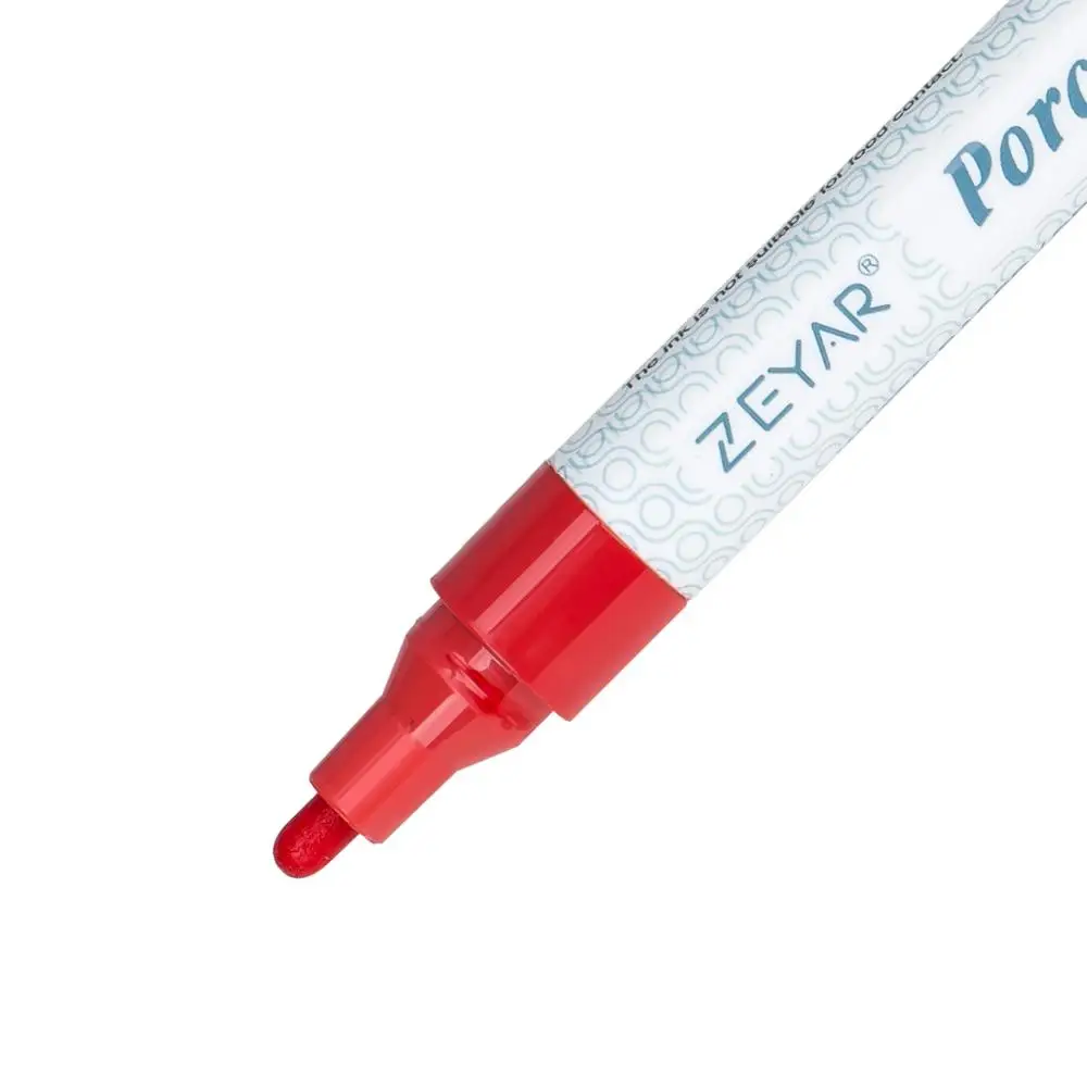 Customized ZEYAR Ceramic Paint Pens water based ink Medium Point 12 Colors DIY on Mugs and other Ceramics for Permanent saving