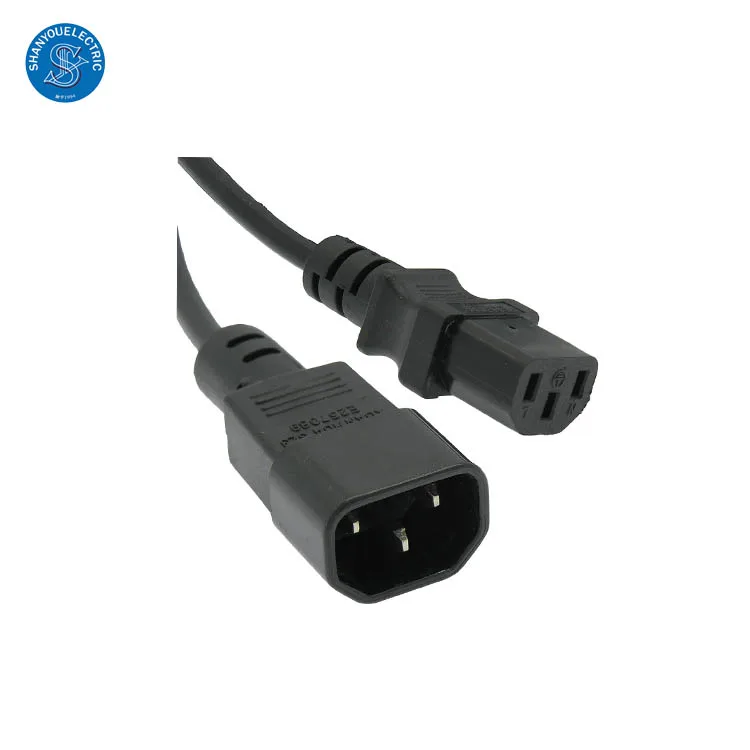  Американский 3pin 14 AWG NEMA 5-15P к IEC 320 C13 шнур питания переменного