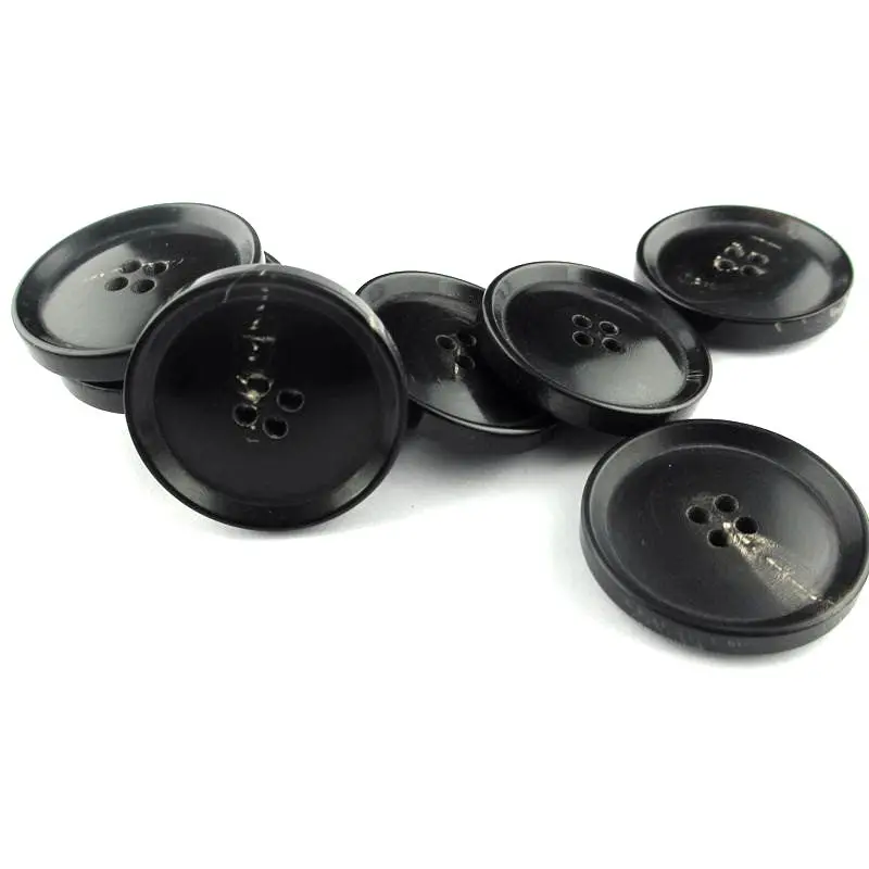 Custom different size ox horn material buffalo horn button for men suit