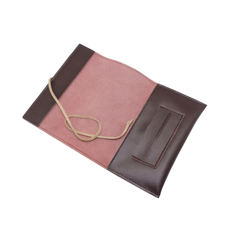 Newest generation leather tobacco pouch with cigarette rolling paper holder slot