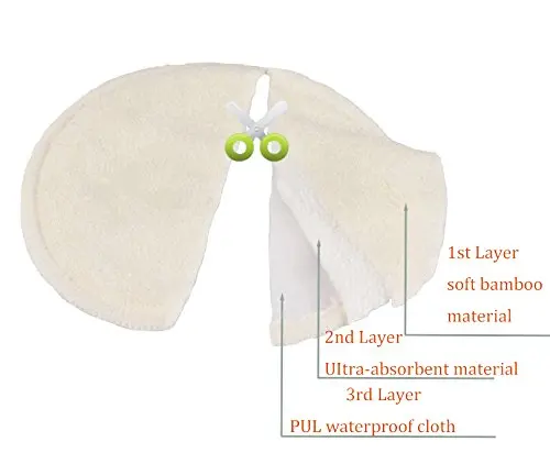 
factory custom bamboo organic nursing breast feeding pads 