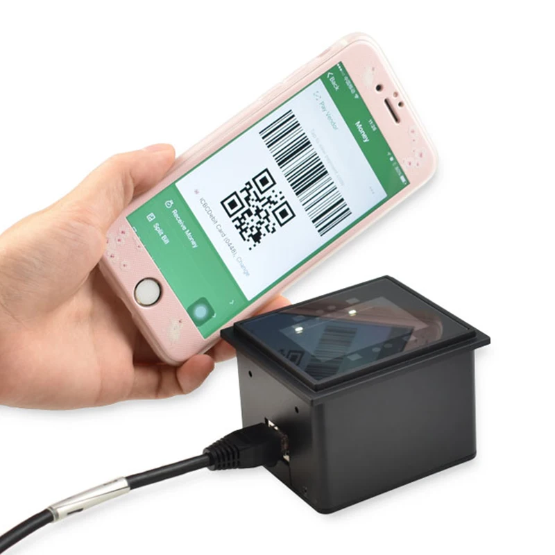 Высококачественный 2D считыватель штрих-кода Qr мобильный CMOS USB телефон мини сканер штрих-кода