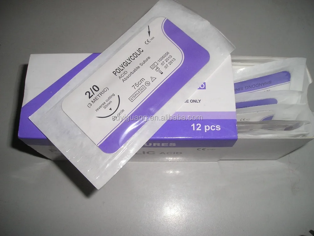 Absorbable PGA Suture with Needle
