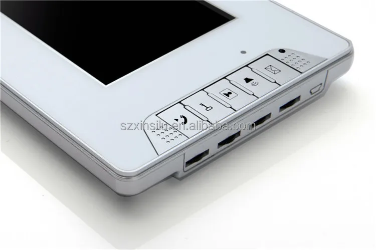 
XSL-V70E-IDS-1V2 fashion type 7' unlock by password and swipe ID card intercom system for 2 apartments video door phone 