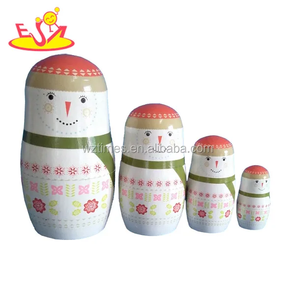 2023 Wooden Babushka Matryoshka Russian Doll for kids children W06D035
