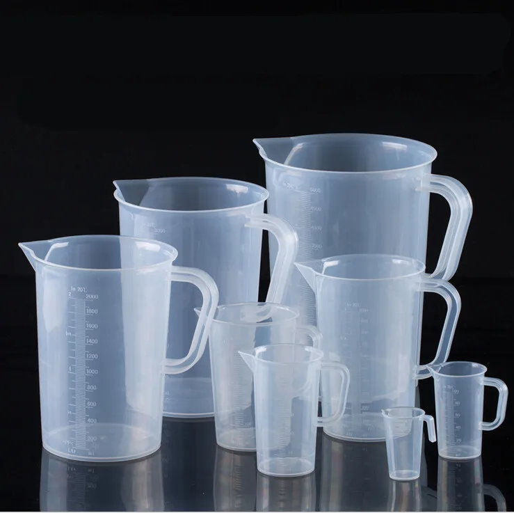 Hot selling pre-work transparent 10ml 30ml plastic medicine measuring cup