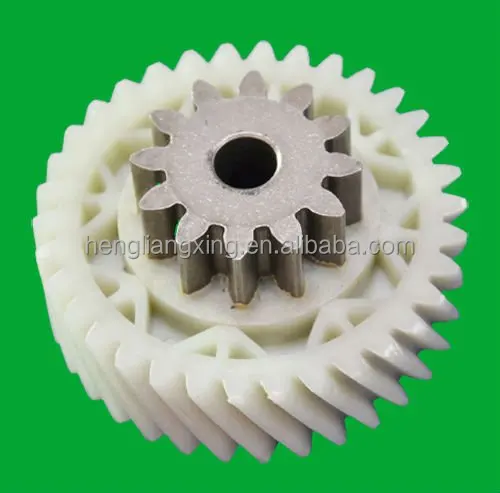 Mould nylon bevel gear with metal shaft for paper shredder