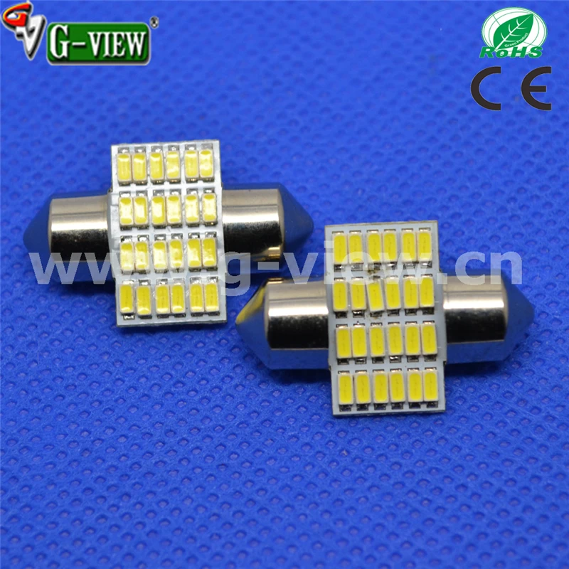 Автомобиль ВОДИТЬ завод авто светодиодные лампы Гирлянда 24smd 3014 авто СВЕТОДИОДНЫЕ купол света