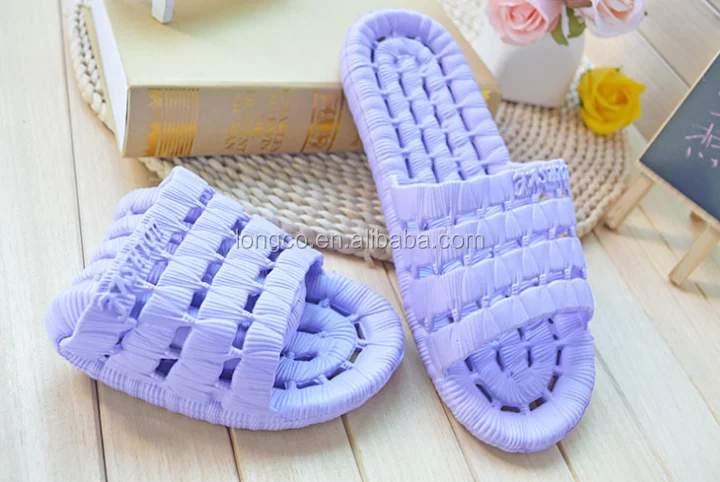 cheap wholesale new design pink pvc blowing bath slippers
