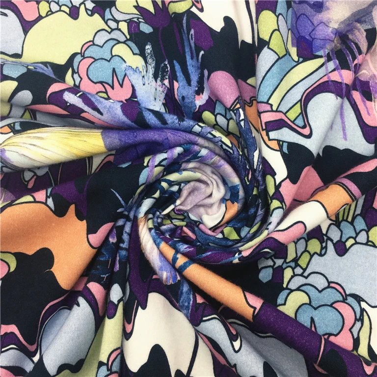 Прямая закупка с завода, цифровая вязаная ткань с принтом