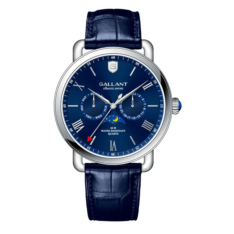 2022 Customized logo  stainless steel japan movt chrome watches