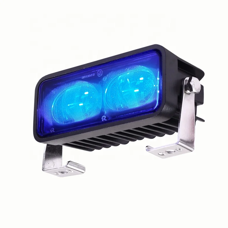 18W industrial forklift overhead crane red or blue hazardous area warning light E9 certification 10-80V DC