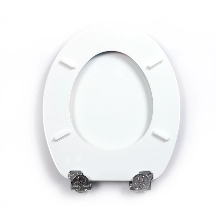 Molded Wood UV surface colored grid eco friendly western toilet seat cover with soft close hinges