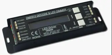 RGB manual led DMX decoder Model DE8006