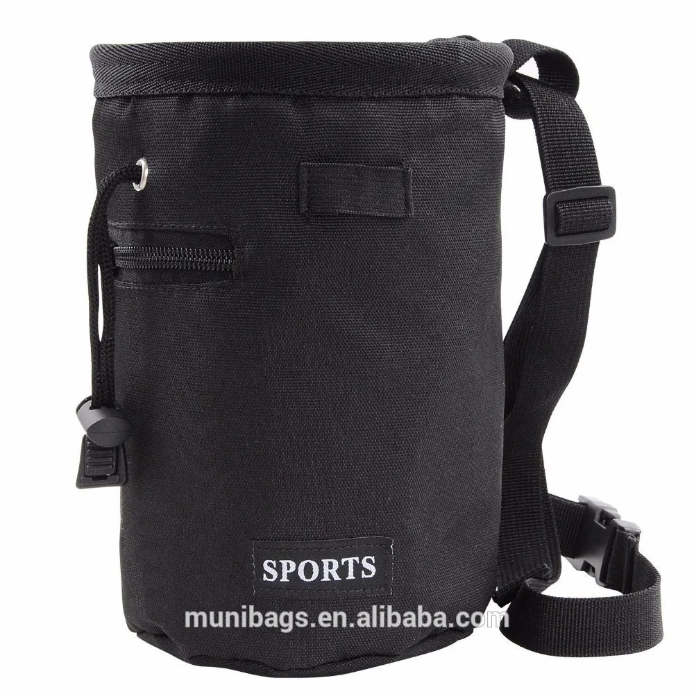 
Rock Climbing Chalk Bag With Belt and Zipper Pocket- For Chalk Storage 