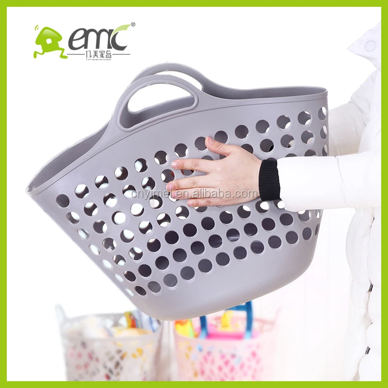 emc PE soft luandry bsaket, 28L PE plastic laundry basket