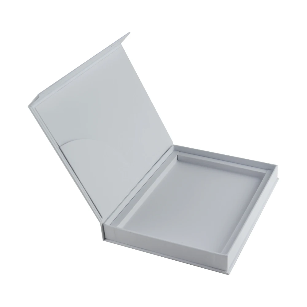 Custom Logo Hediye Kutusu Premium Quality Handmade White Color Rigid Cardboard Magnet Gift Boxes for Photo Frame Packaging Boxes