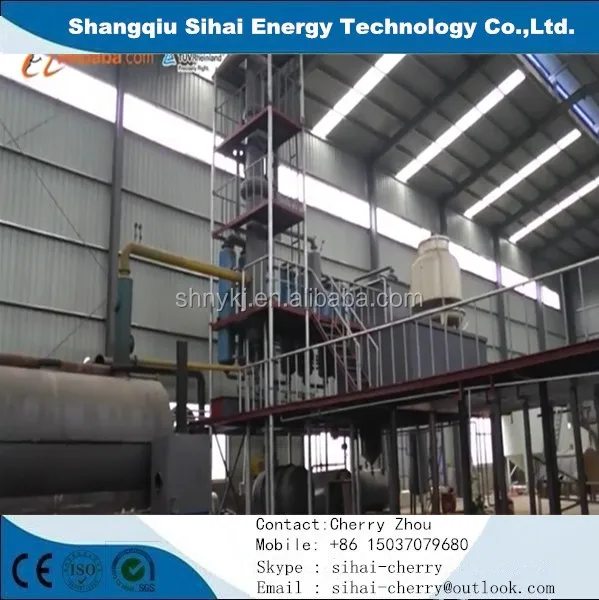 Fully automatic waste lube oil refining equipment with vacuum distillation system