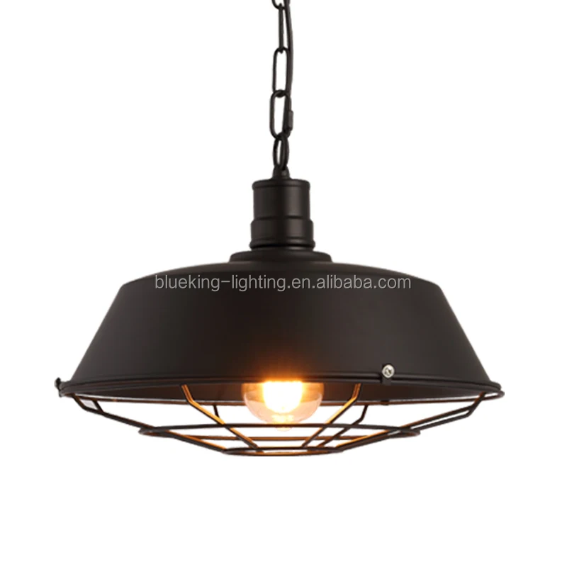 Nordic industrial style retro iron chandelier restaurant lights loft simple coffee shop aisle black metal pot chandeliers
