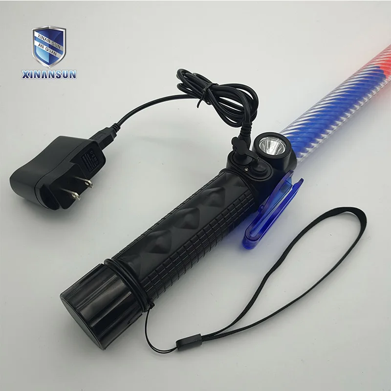 
guard traffic flashlight baton battery powered plastic hand baton 