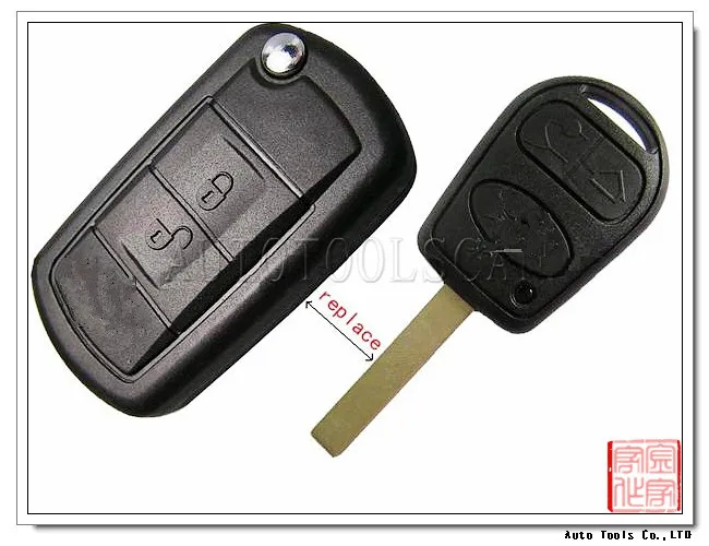 Китай Профессиональных Флип Удаленный Ключ Для Range Rover 433 МГц с ID44 транспондер чип внутри